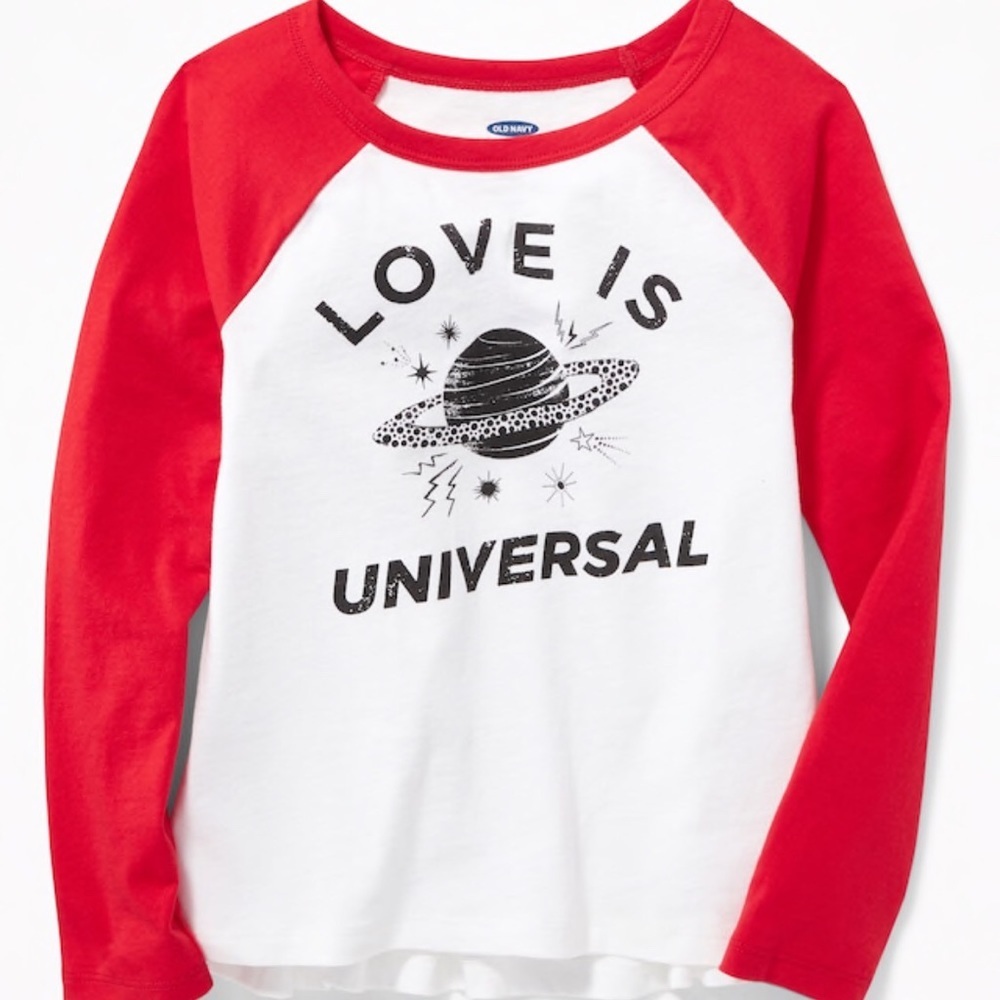 Old Navy Raglan Tee For Girls